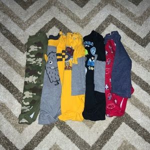 🦁 Granamimals 6-9 month long sleeve onsie lot!